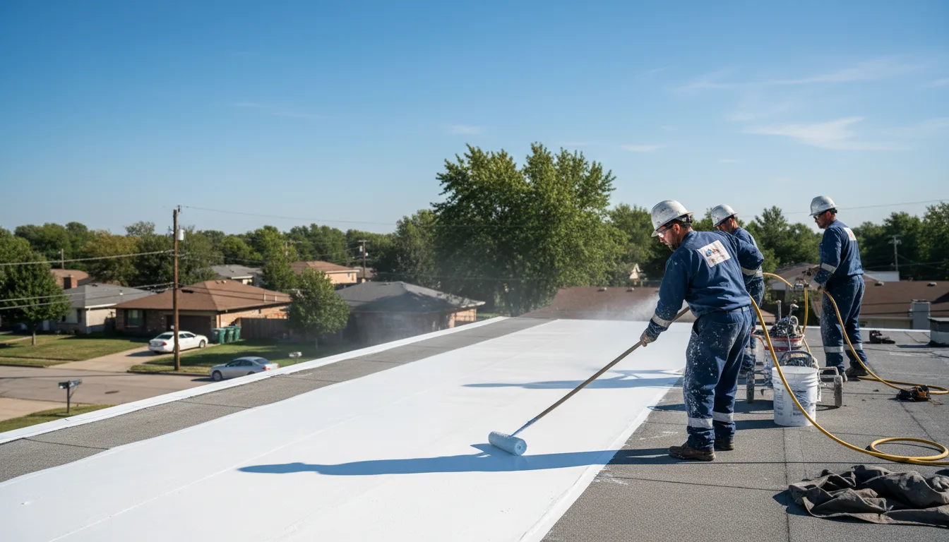Commercial roof coating in Walnut, MS near me